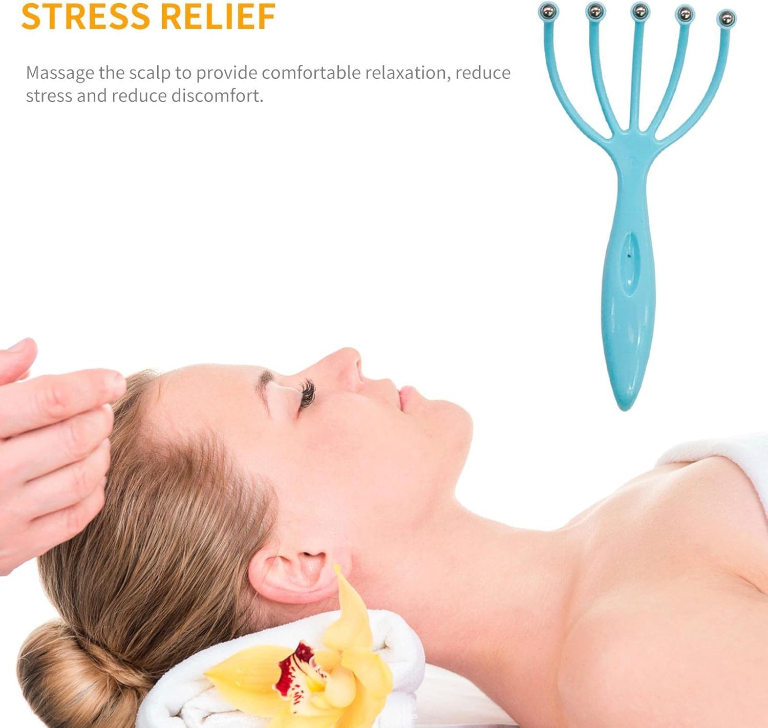 1pc Scalp Massager, Handheld Claw Head Massager For Deep Relaxation And Stress Relief, Office And Home Spa -B14 \ D010398 - Image 5