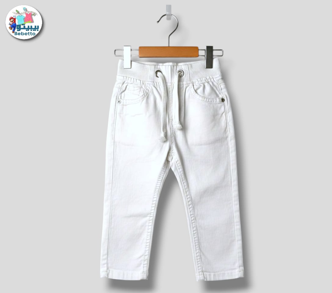 white denim trousers for boys 400F \ G216921 - Image 1