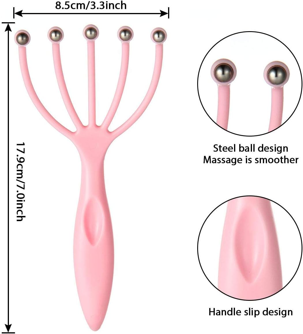 1pc Scalp Massager, Handheld Claw Head Massager For Deep Relaxation And Stress Relief, Office And Home Spa -B14 \ D010398 - صورة 4