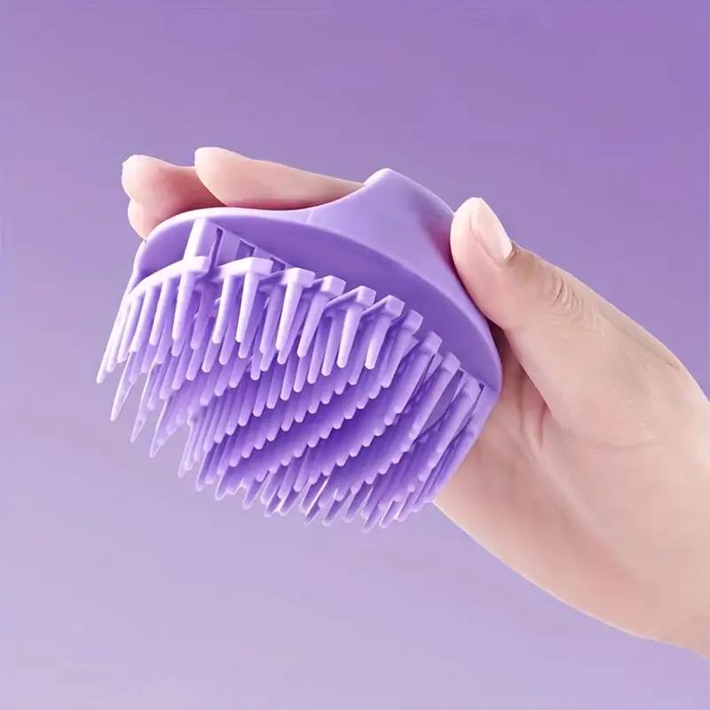 Scalp Massager Shampoo Brush, Scalp Brush For Hair Care, Silicone Scalp Exfoliator For Dandruff Removal, Scalp Care Scrubber For Both Wet Dry Hair, Suitable For Men & Women -B6 \ 6942772700570 - صورة 3