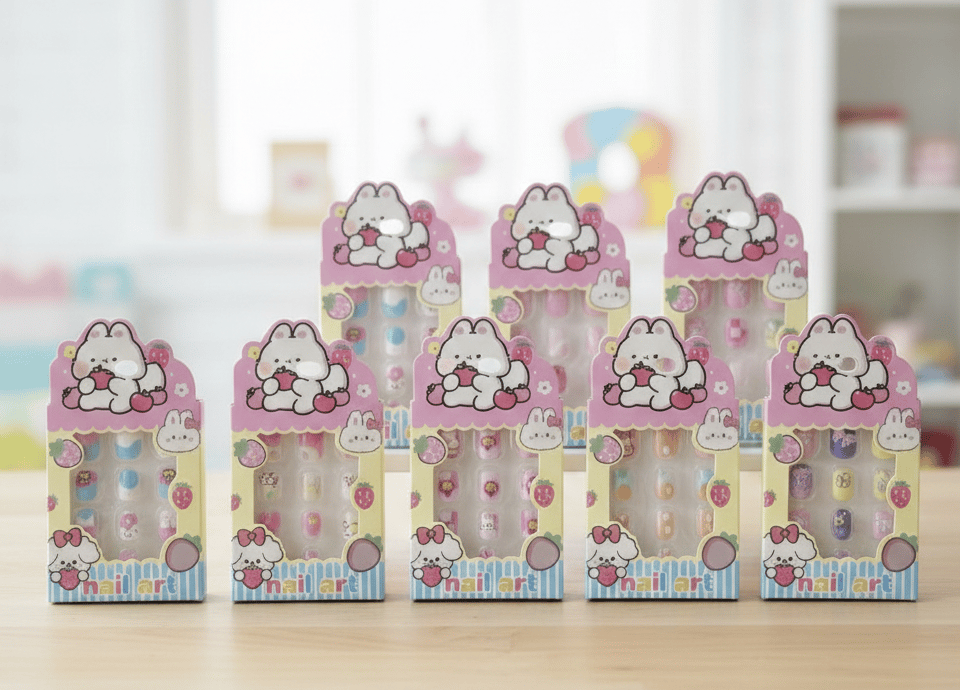 cartoon-themed kids' press-on nail art A2 \ 6963216544123 - Image 1