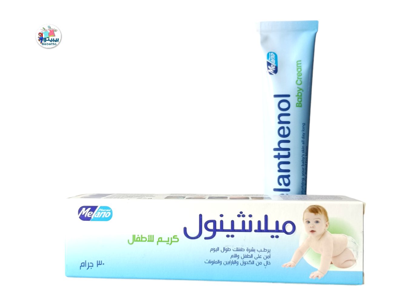 Melanthenol Moisturizing your baby's skin all day long Safe For Baby, Relief For Mom %0 Alcohol, Paraben & Colorant Melano Baby Cream 30g -B41 \ 6224009517664 - Image 1
