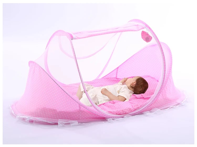 Portable Folding Baby Travel Bed Crib Netting Kids Cots Newborn Foldable Sleeping Bed Mosquito Net Play Tent House 1750B \ 21539 - Image 14