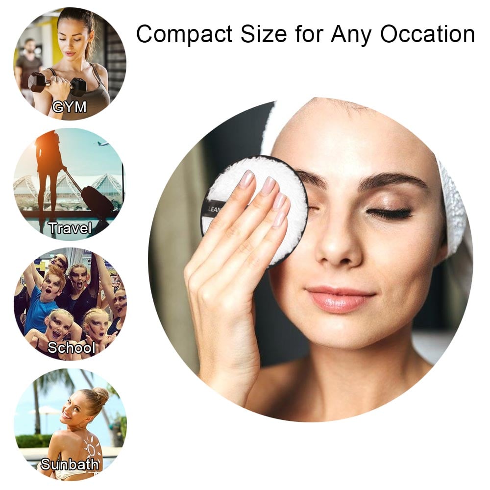 3Pcs Reusable Makeup Remover Pads Cotton Wipes Microfiber Cosmetics Washable Make Up Towel Face Cleansing Sponge Skin Care Tools -D19 \ 6926641003443 - Image 6