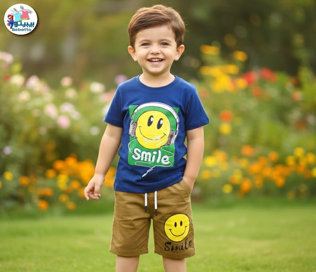 Bebetto t-shirt and shorts set 350D \ G114826 - Image 1