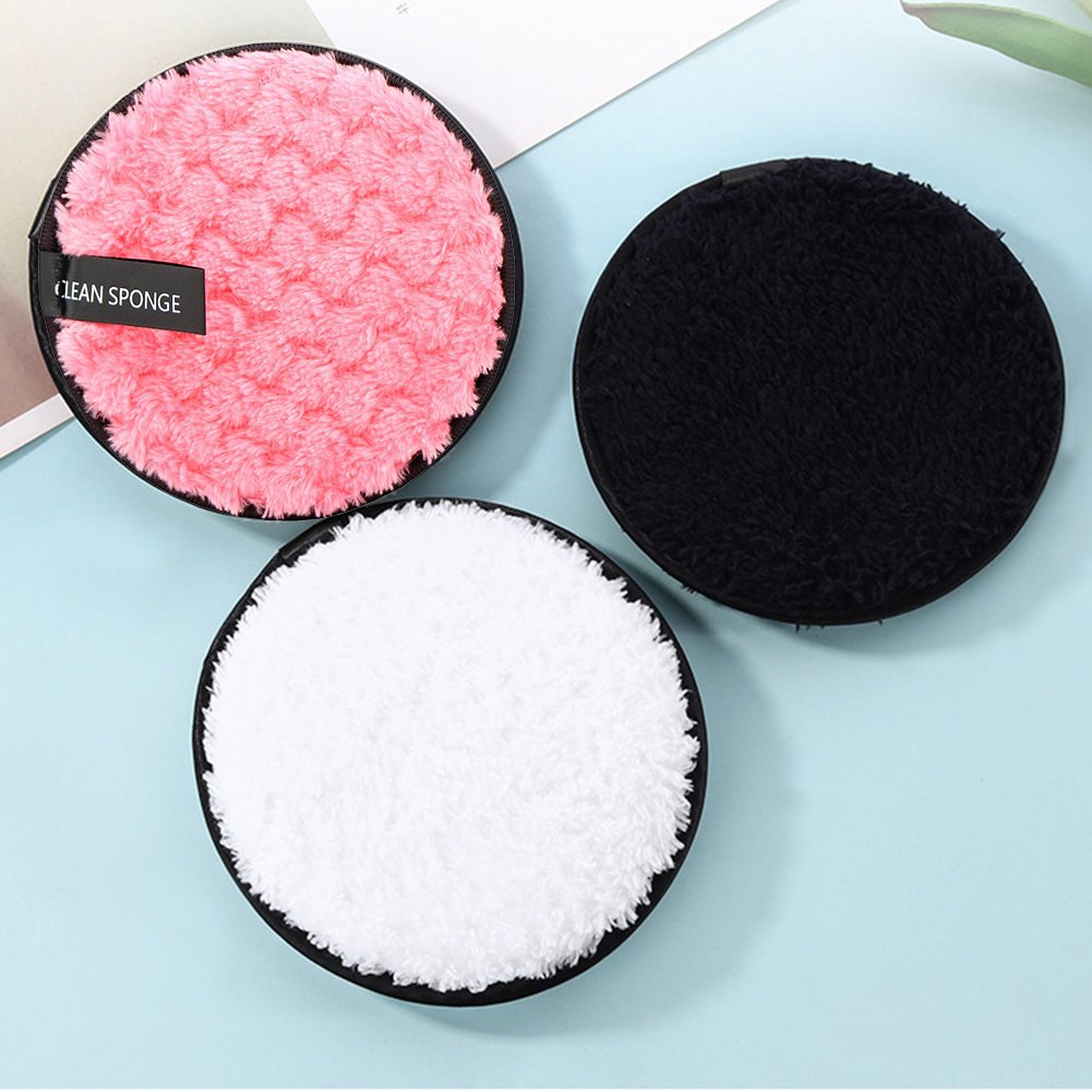 Makeup Remover Pads Microfiber Reusable Face Towel Make-up Wipes Cloth Washable Cotton Pads Skin Care Cleansing Puff 2pcs D32\ 6926641032566 - صورة 6