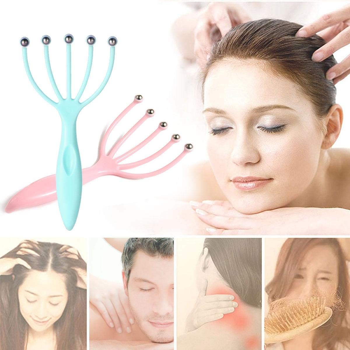 1pc Scalp Massager, Handheld Claw Head Massager For Deep Relaxation And Stress Relief, Office And Home Spa -B14 \ D010398 - Image 6