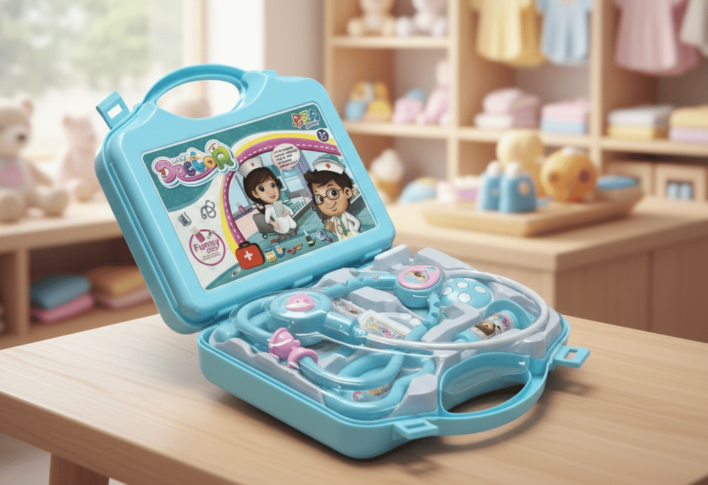 Pink pretend-play doctor set for children C6 \ G011113 - Image 1