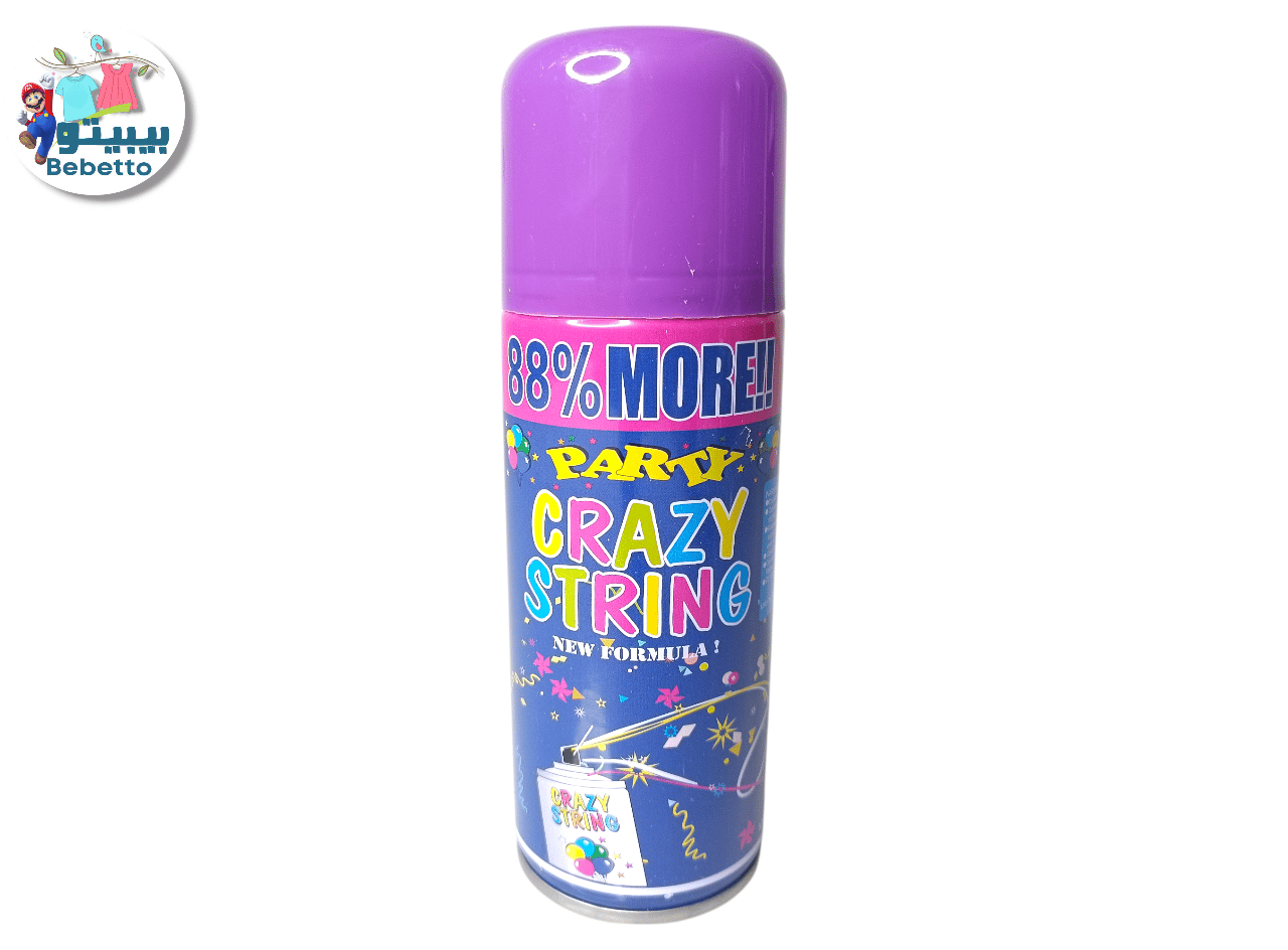 Party Crazy String Spray Fun Party Streamer Spray 250ml -E43 \ 6972314640057 - صورة 4