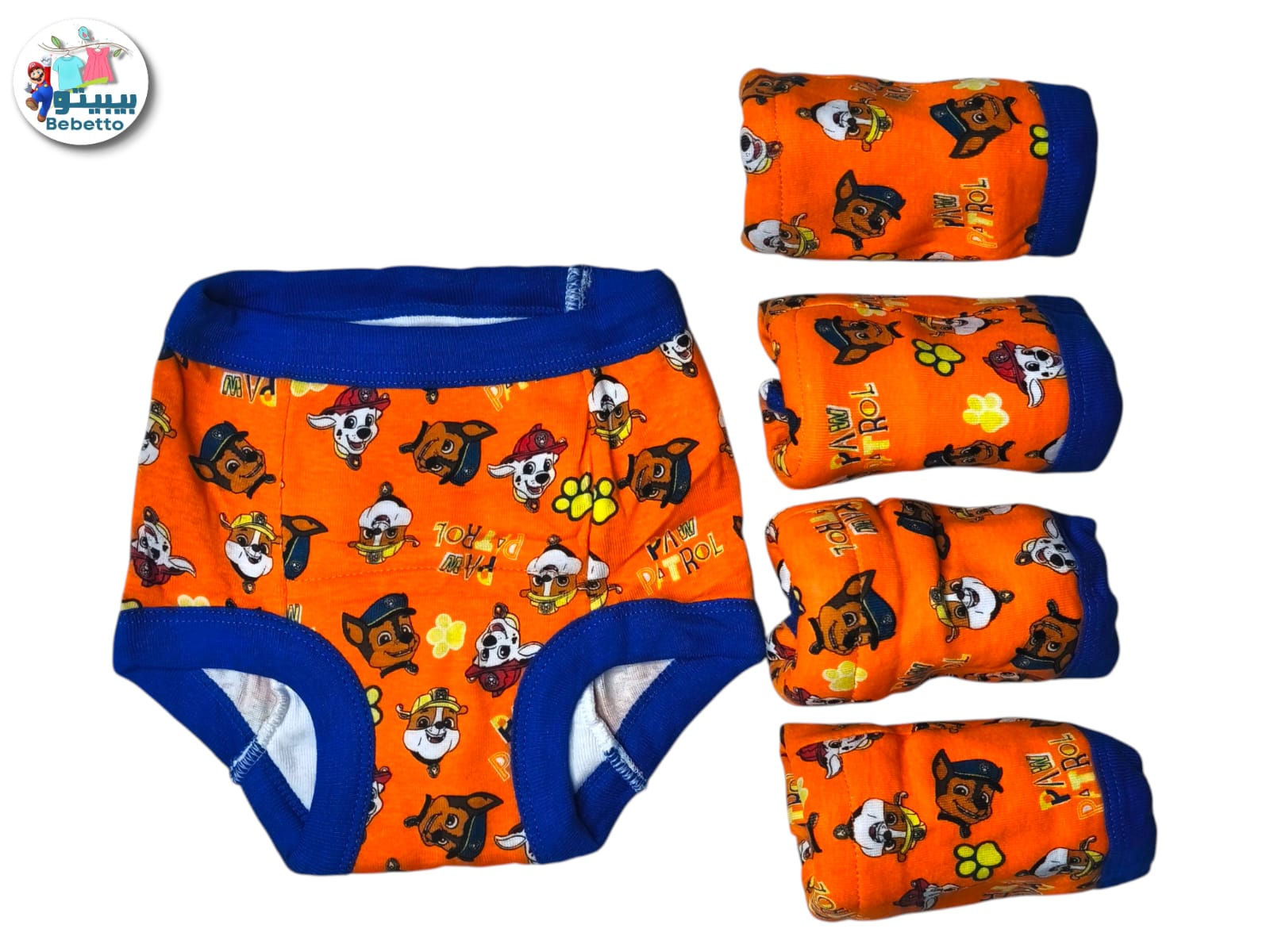 Bebetto Paw Patrol toddler boys' cotton training pants one piece 450C \ F1102459 - Image 1