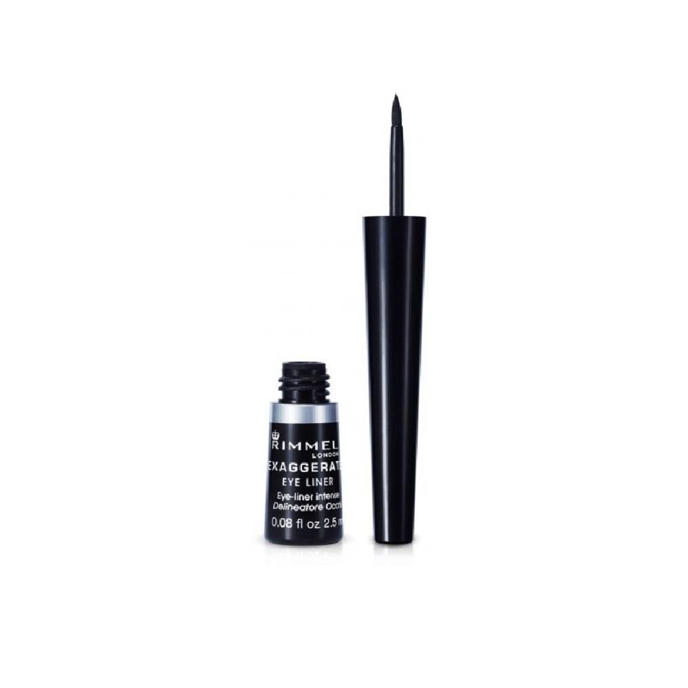 Rimmel London Exaggerate LIQUID Eyeliner 001 100%  2.5mle Black NEW D41 \ 5012874101009 - Image 4