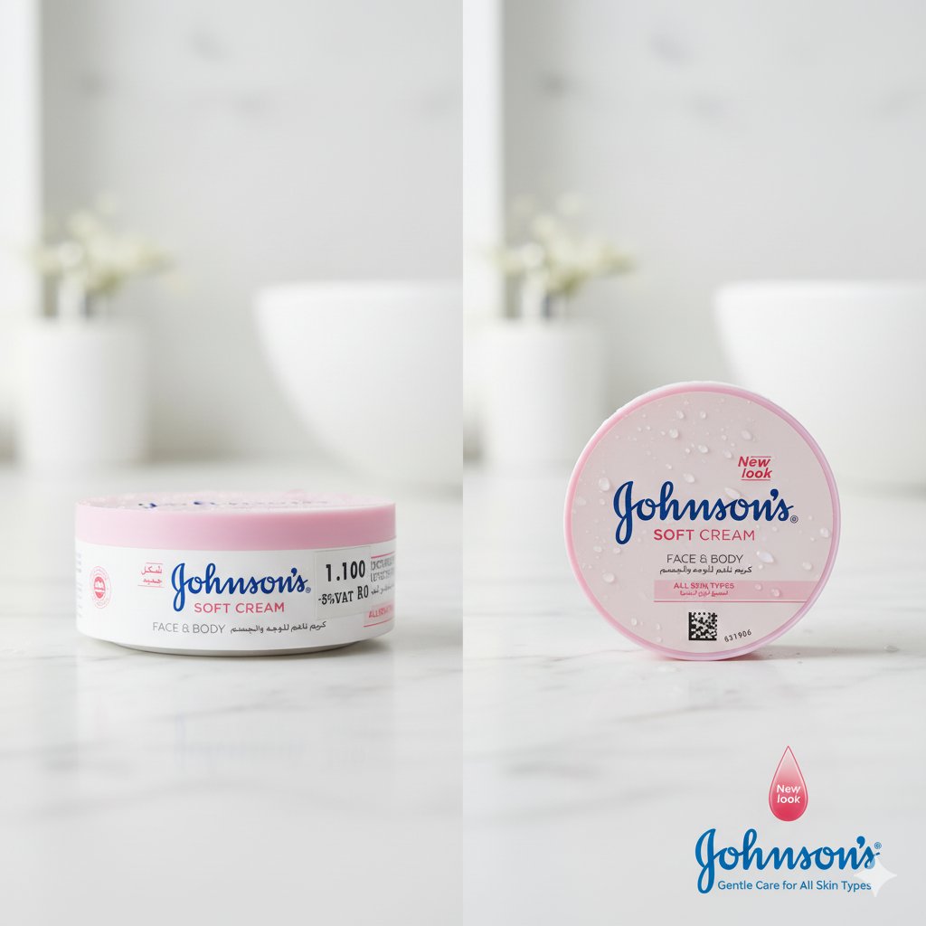 Johnson's Soft Cream for Face and Body 200ml C41 \ 3574661656014 - Image 1
