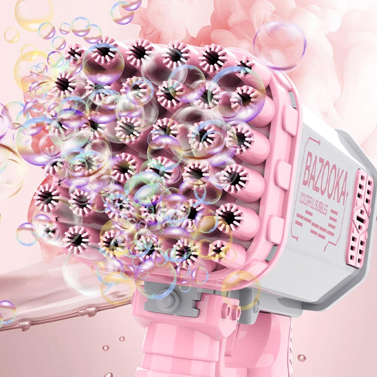 Bazooka Bubble Machine for Kids 36 Holes Bubble Blower Machine Gun Automatic Gatling Bubble Guns for Toddlers Bubble Maker Blaster for Adult Kids, F11 \ E515651 - Image 5