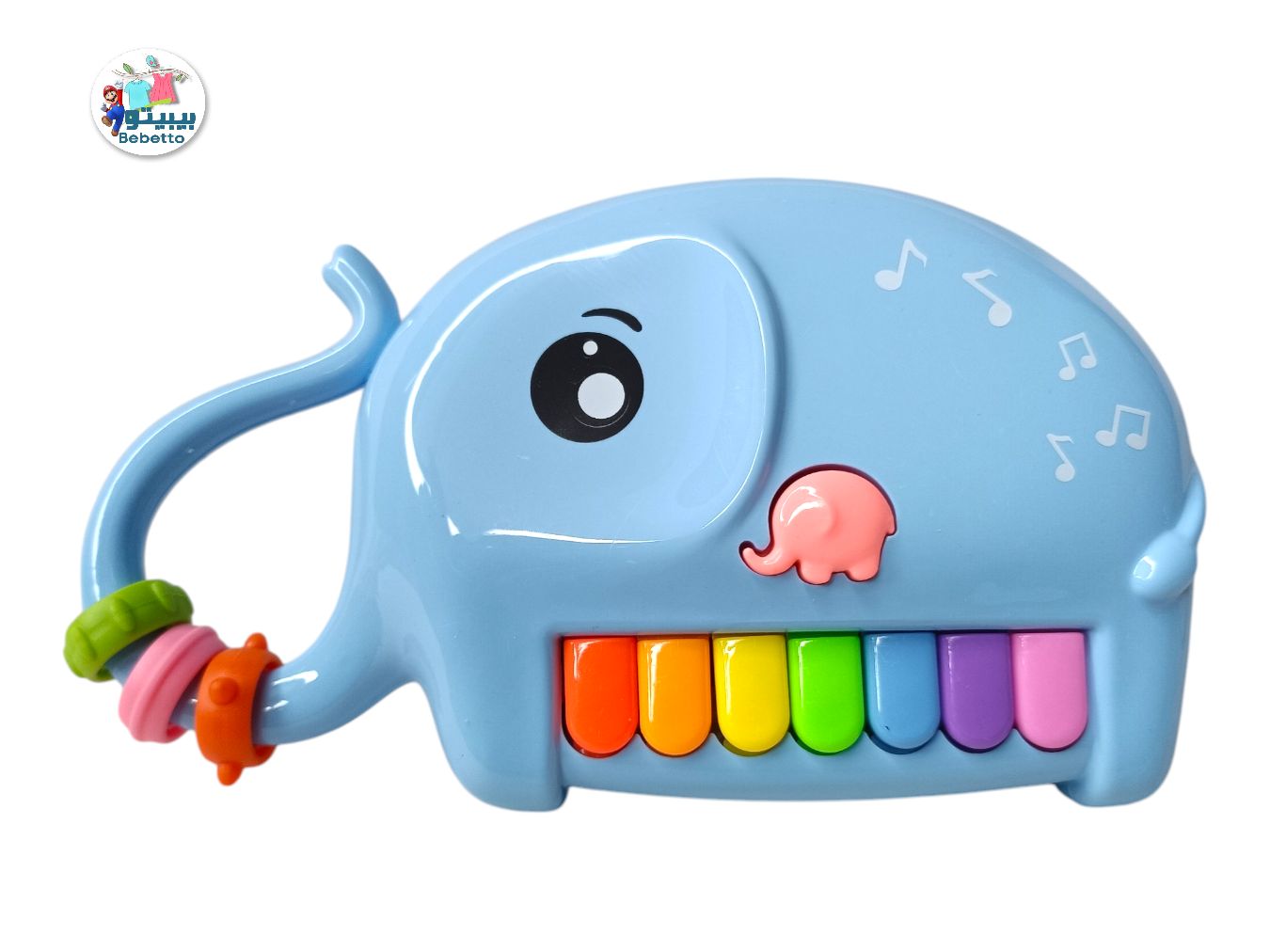 Elephant Multifunctional winding Beads Musical Piano Light-Up Musical Piano C28 \ E1110210 - Image 1
