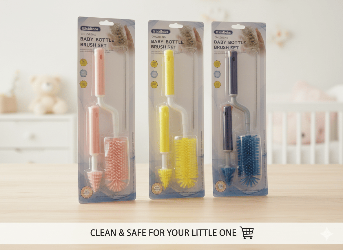 One piece silicone baby bottle brush B7 \ 2581358160748 - Image 1
