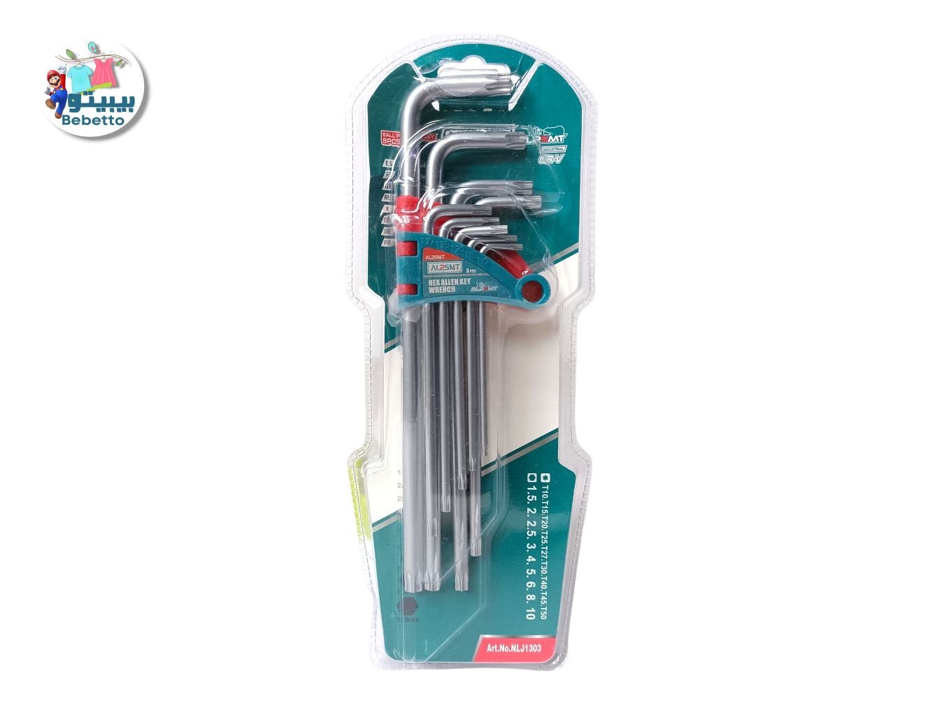 9PC LONG TORX KEY SET (T10 TO T50) Y23 \ 6913037325869 - صورة 1