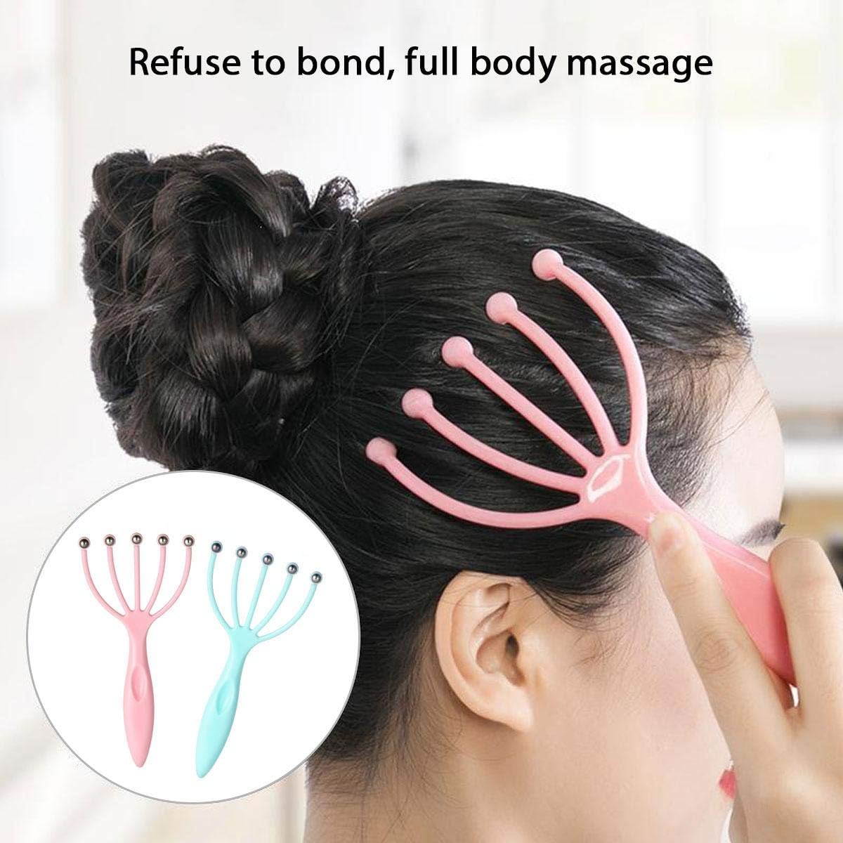 1pc Scalp Massager, Handheld Claw Head Massager For Deep Relaxation And Stress Relief, Office And Home Spa -B14 \ D010398 - صورة 5