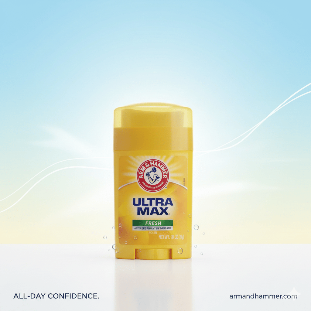 Arm & Hammer Ultra Max Fresh Antiperspirant Deodorant stick 28g E41 \ 033200191223 - Image 1