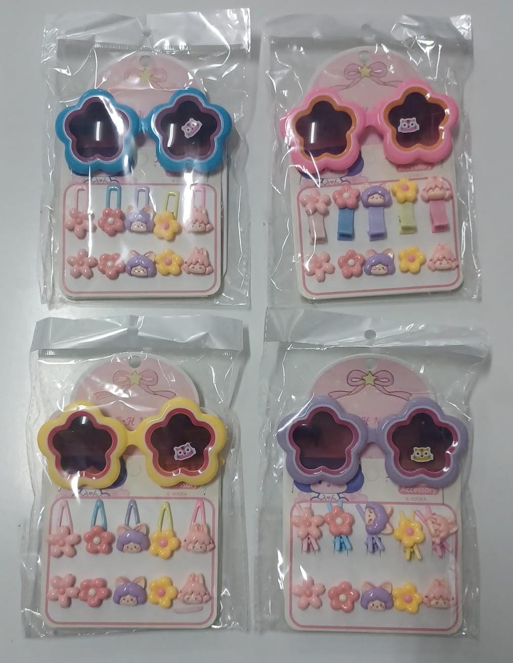 Cute Sunglasses with Hair Clips F28 \ G021151 - Image 1