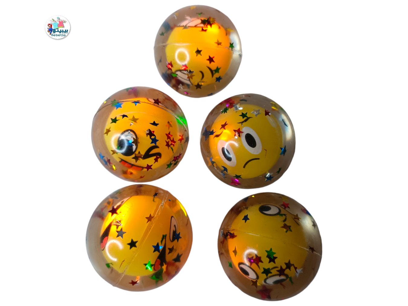 Bounce Ball 4.5cm Round Ball Fesign High Bouncy Rubber Flashing Ball for Children B1 \ E090408 - Image 2