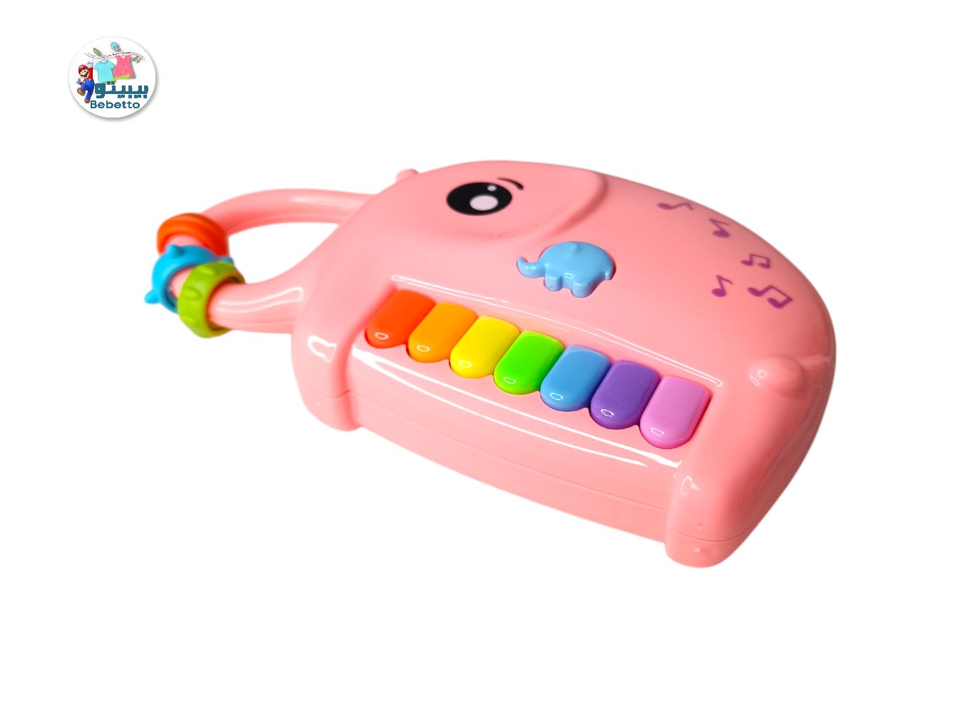 Elephant Multifunctional winding Beads Musical Piano Light-Up Musical Piano C28 \ E1110210 - Image 2