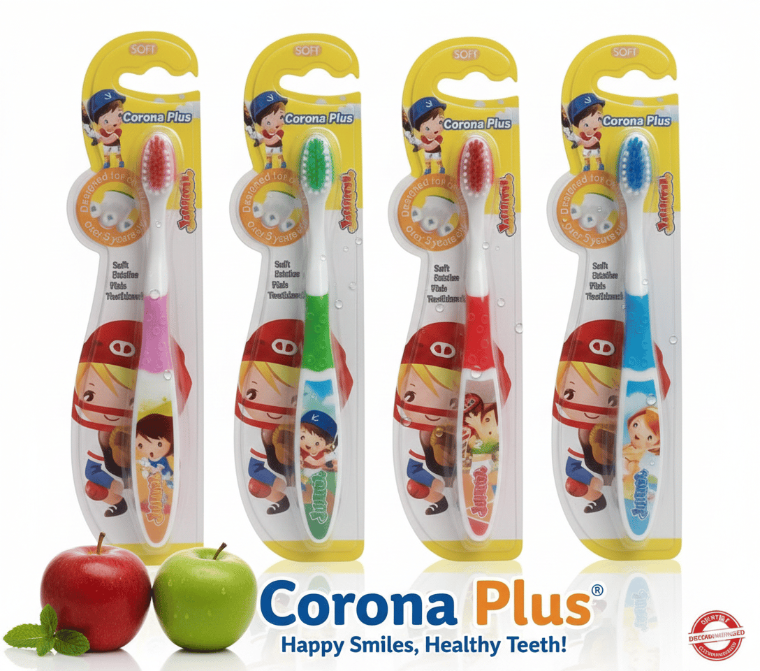 Corona Plus soft children's toothbrushes, specifically designed for kids over five years old L41 \ 6927236601167 - Image 1