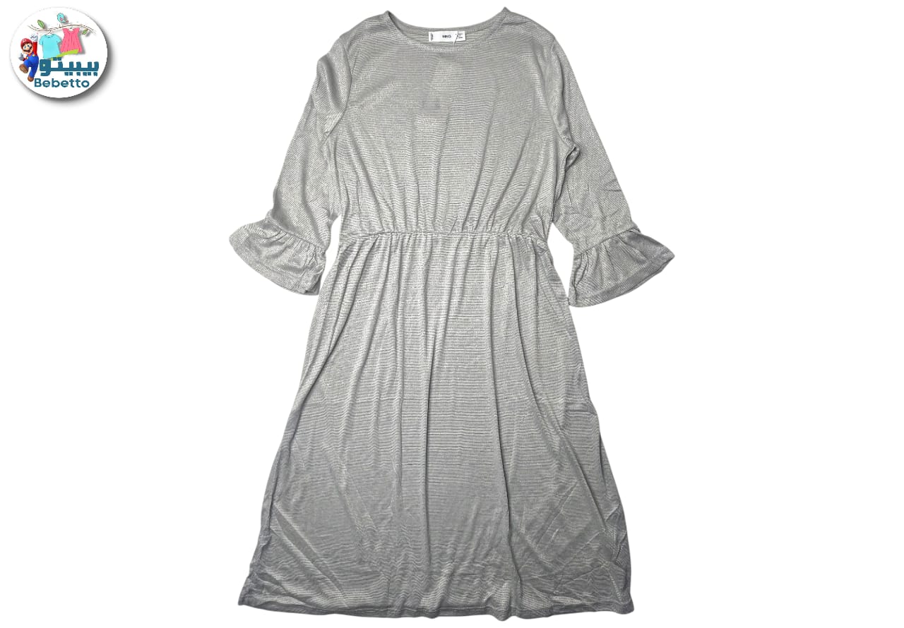 Ruffle casual midi dress for women 1750D \ F1116849 - Image 1