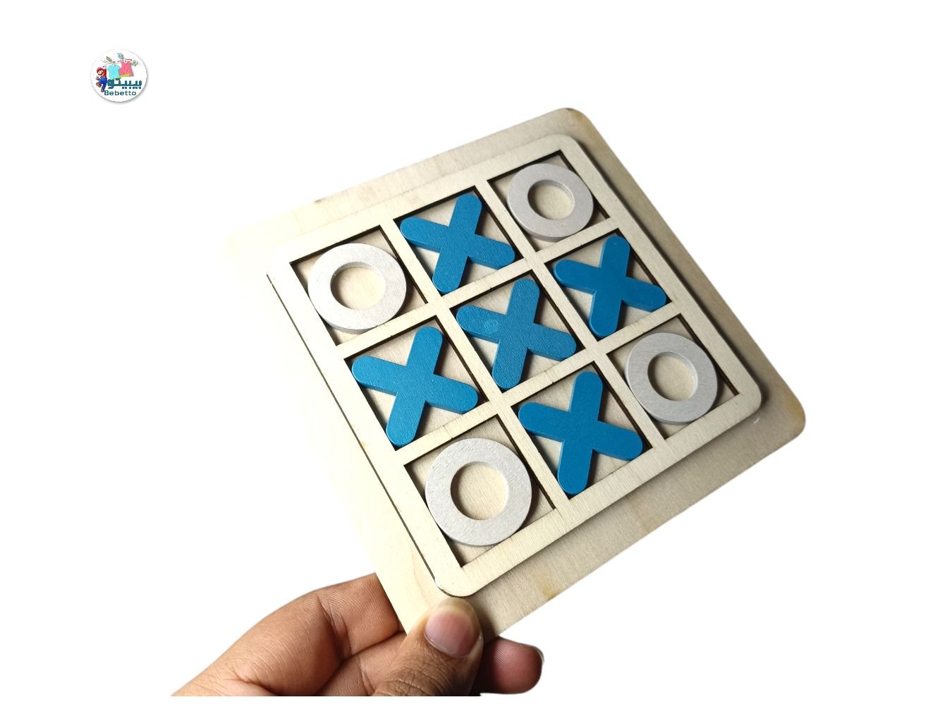 Wooden Tic Tac Toe Board Game Parent-child Puzzle Game Interactive Educational Toys Funny XOX Chess Board Game For Kids C26 \ E303751 - Image 1