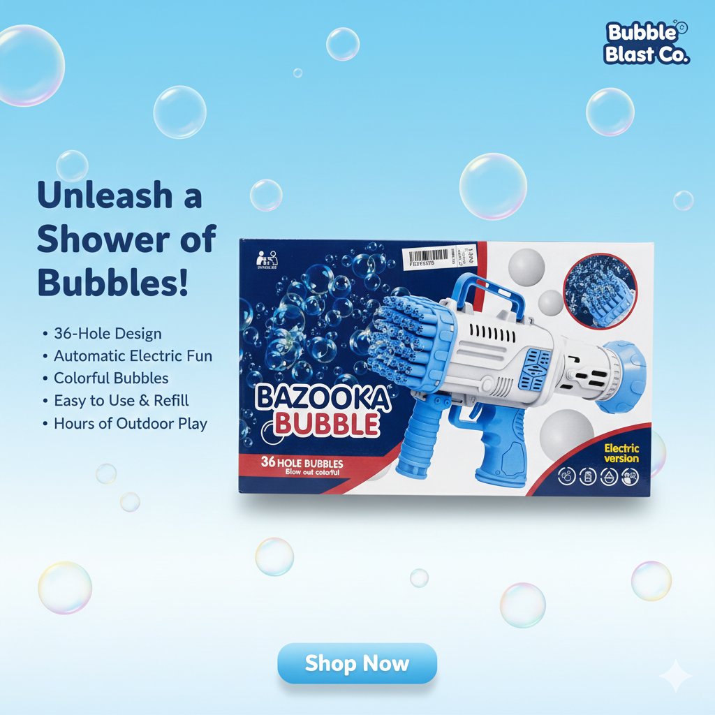 Bazooka Bubble electric bubble gun F20 \ F1213216 - Image 1