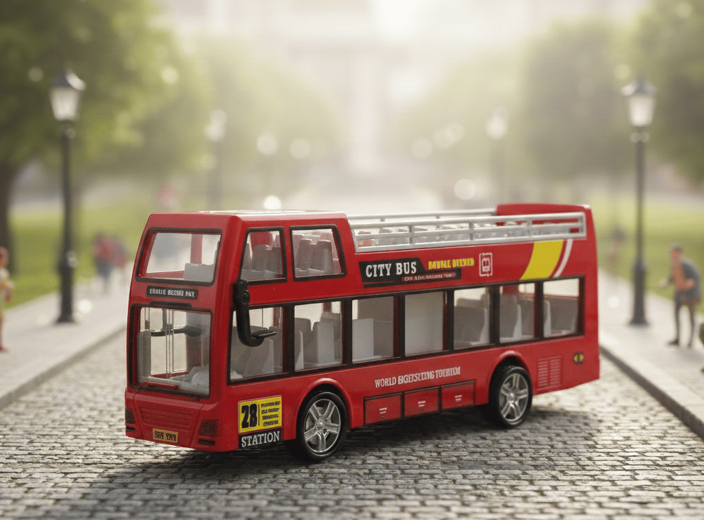 die-cast or plastic toy model of a double-decker city tour bus F26 \ F1214283 - Image 2