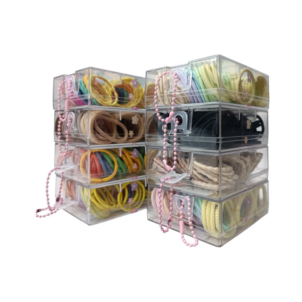 Girls Mix Color Small Rubber Band Hair -C7 \ F407313 - Image 2