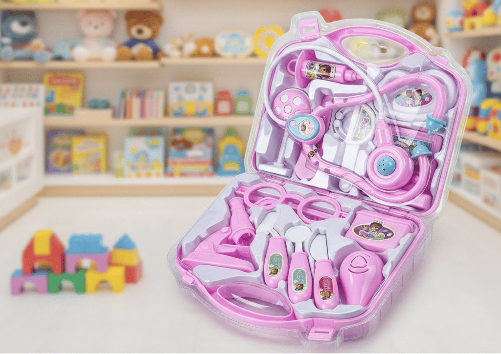 Pink pretend-play doctor set for children C6 \ G011113 - Image 3