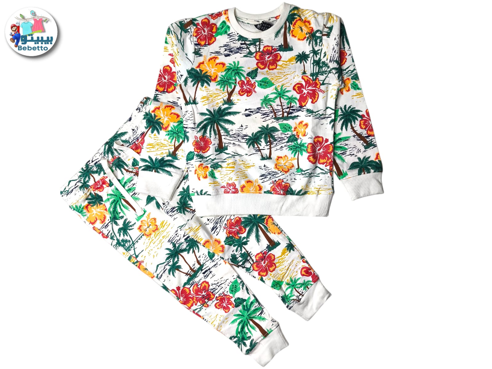 Two-piece set including a long-sleeved top and pants 1800C \ F1223802 - Image 1