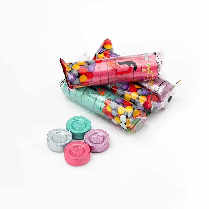 Lucky Round Fruit Wood 33mm 80pcs Outdoor Smokeless Portable Fast Burning Shisha Hookah Torch Charcoal -G41 \ 6998541812883 - Image 2
