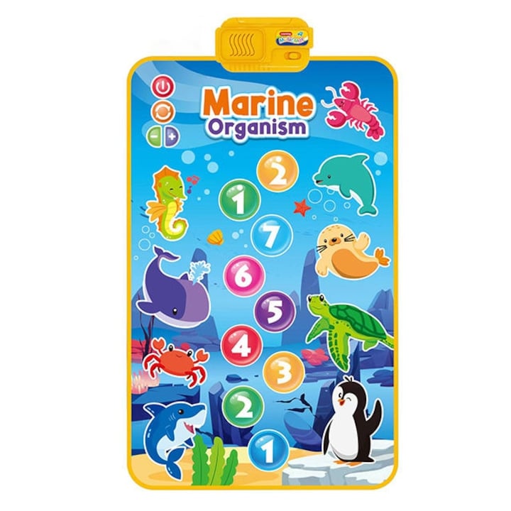 Toddler Toys Musical Mat Children's Toddler Music Blanket With Cartoon Sea Animal Pattern -C7 \ F423275 - Image 2
