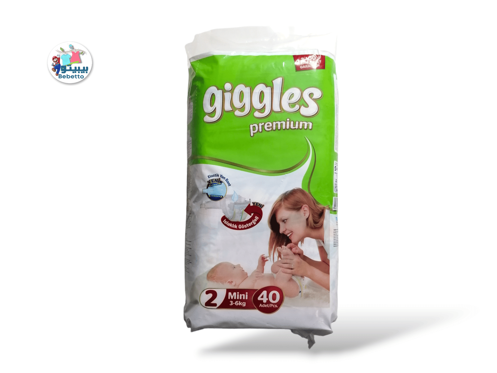 Giggles Premium Mini Pack 3-6kg 40pcs NO.2 F26 \ 8680131201280 - Image 1