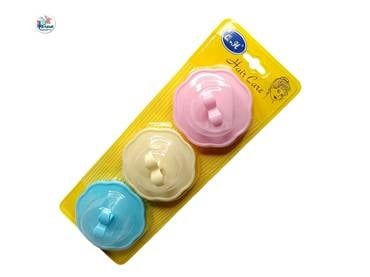 Scalp Shampoo Brush Scrubber Helps Remove Dandruff Promotes Hair Growth Head Massager Brush 3Pcs F34 \ E705402 - صورة 3