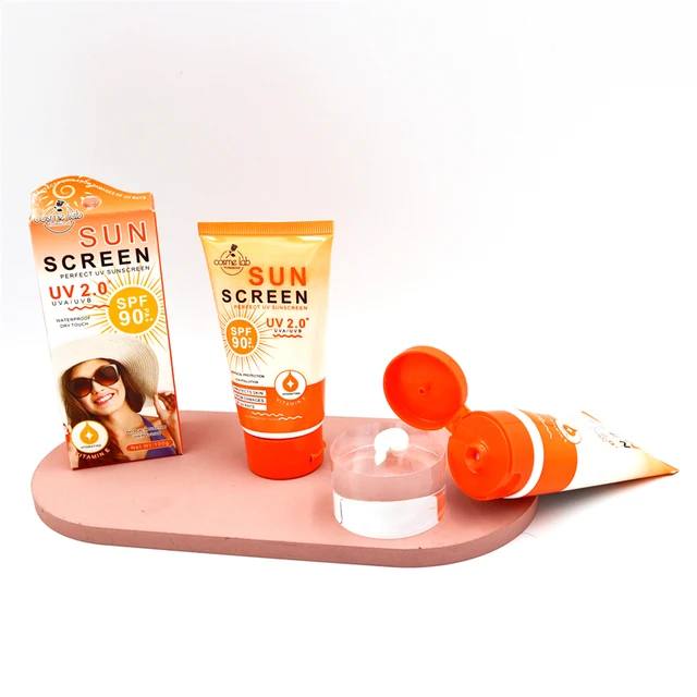 Vitamin Sunscreen Cream SPF90 Skin Care Organic Waterproof Sun Block Face Cream Moisturizer Protection Sunscreen E42 \ 6905624140016 - صورة 3