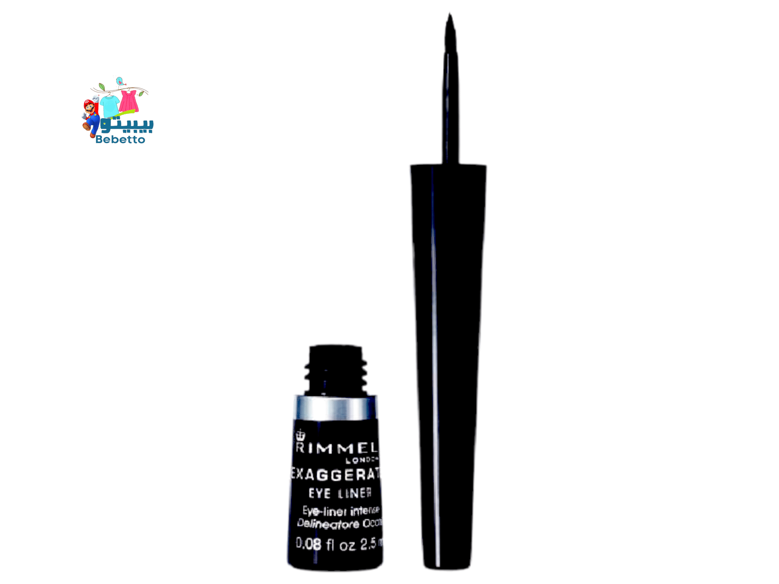 Rimmel London Exaggerate LIQUID Eyeliner 001 100%  2.5mle Black NEW D41 \ 5012874101009 - Image 1