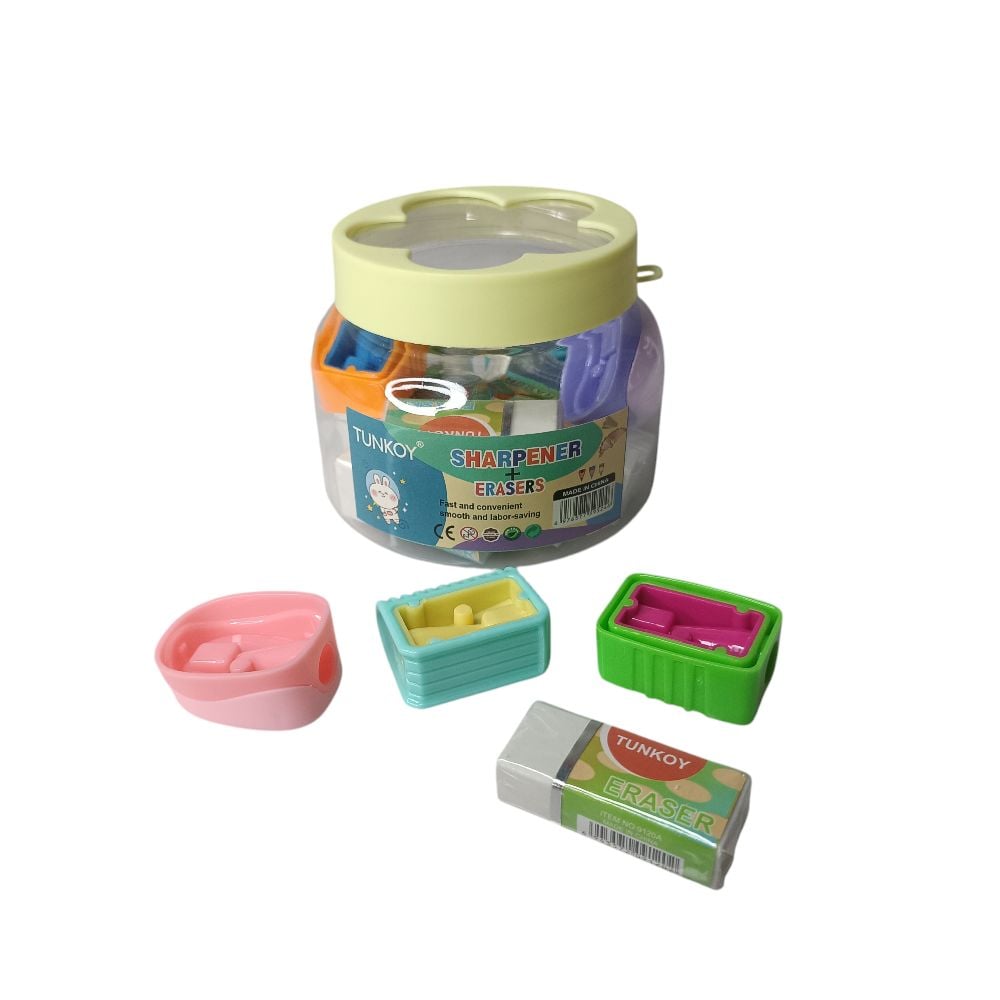 SHARPENER 6PCS + ERASERS 10PCS -C11 \ 6976577595246 - Image 5