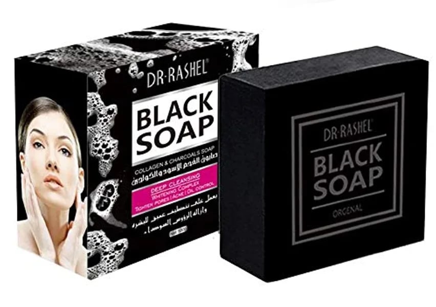 Dr. Rashel Black Soap 100g Deep Cleansing & Whitening with Collagen and Charcoal - E42 \ 6971764151021 - Image 7