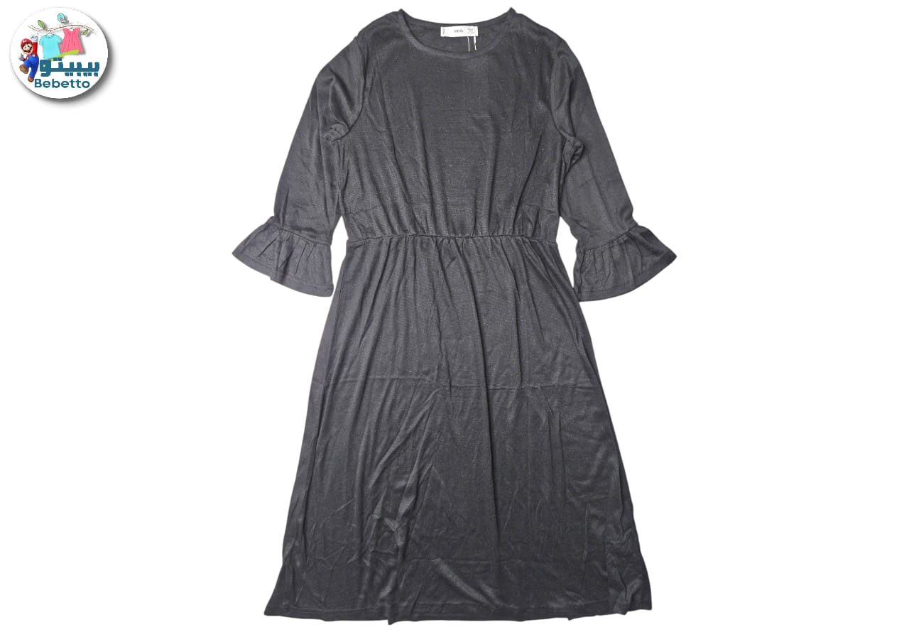 Ruffle casual midi dress for women 1750D \ F1116848 - Image 1