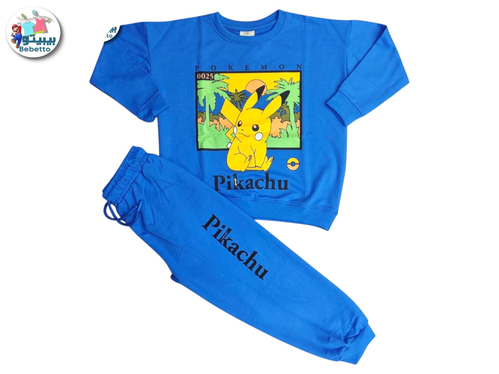 Bebetto blue Pokémon Pikachu tracksuit. 1650F \ F1132766 - Image 1