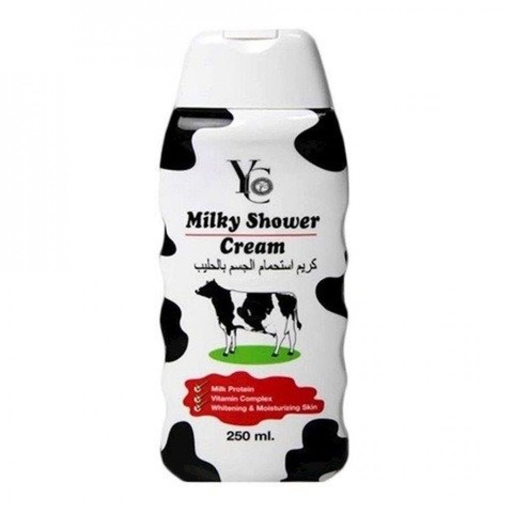 YC MILKY SHOWER CREAM WITH FREE SPONGE 250ML D42 \ 8857101129619 - صورة 2