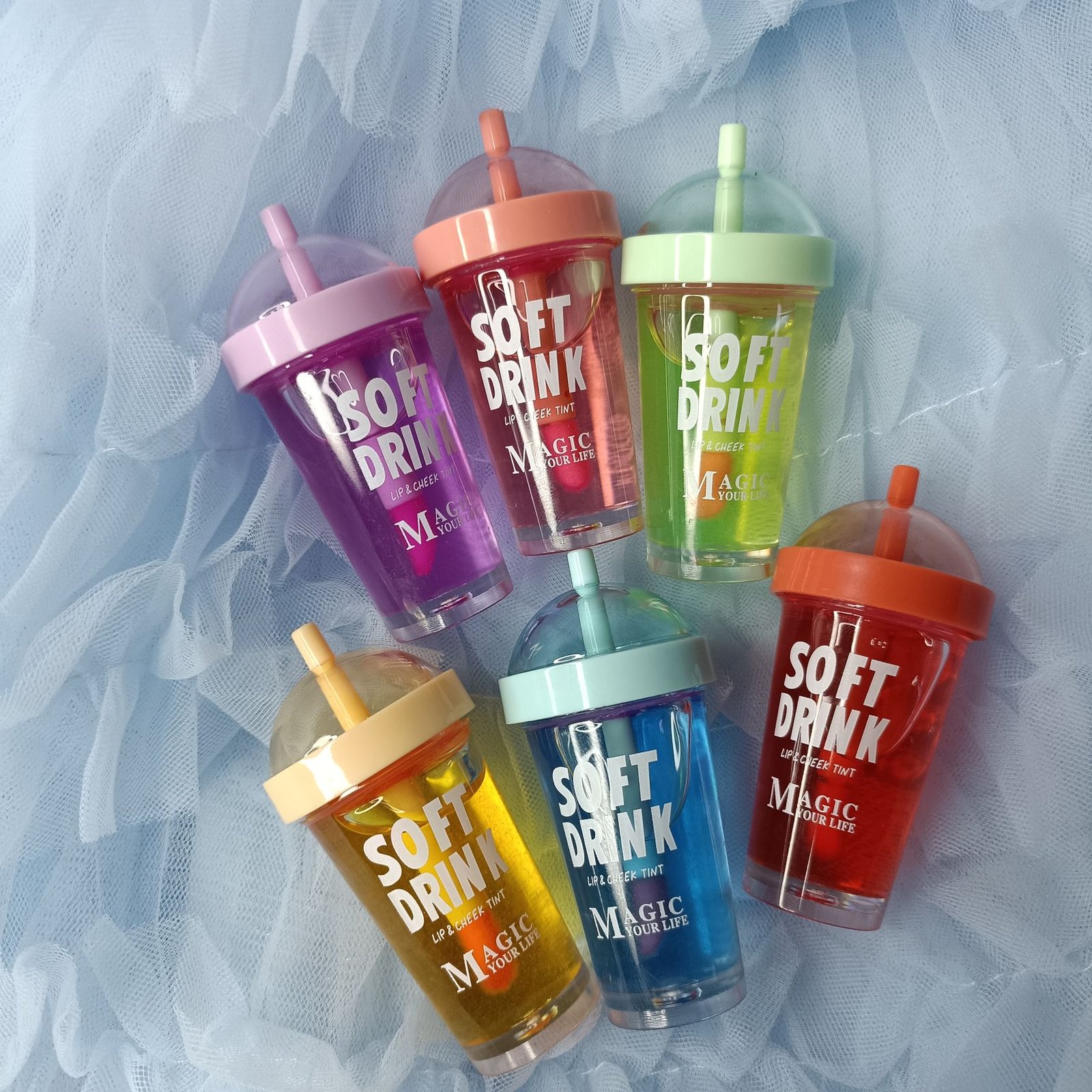 Lipstick Matte 6 Color Ice Cream Liquid Lip Glaze Cute Red Waterproof Long-lasting Lip Gloss Makeup Cosmetics -G42 \ F050405 - Image 5