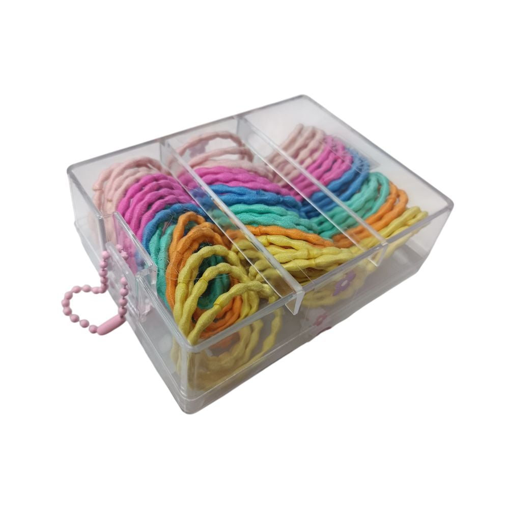 Girls Mix Color Small Rubber Band Hair -C7 \ F407313 - Image 3