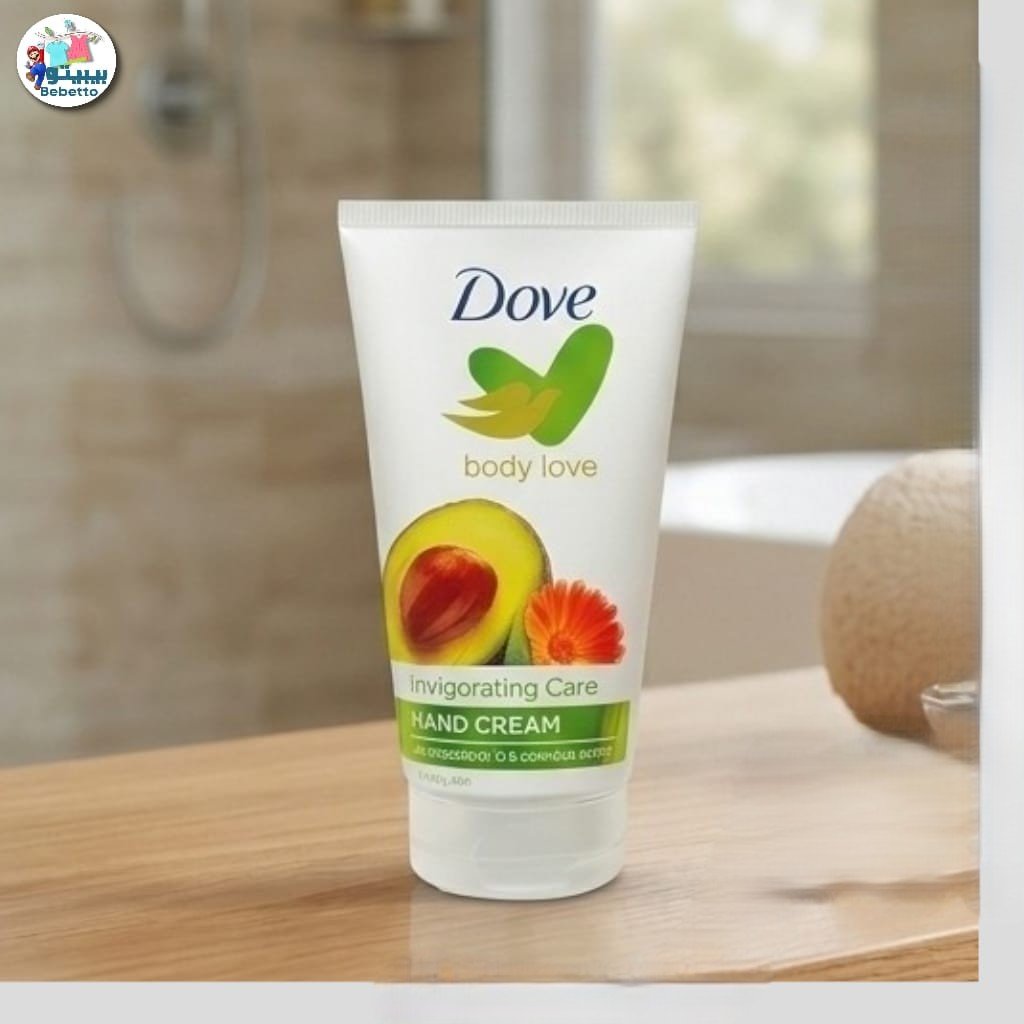 Dove Body Love Invigorating Care Hand Cream, a moisturizing hand cream formulated with avocado oil and calendula extract designed to soothe dry skin. C43 \ 8710447275306 - Image 1