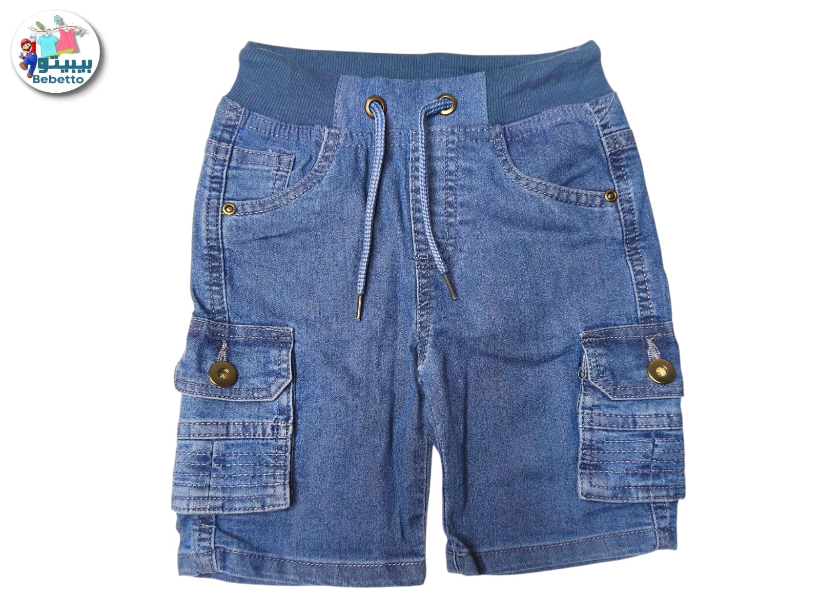 Bebetto baby boy denim shorts 500D \ F1213840 - Image 1