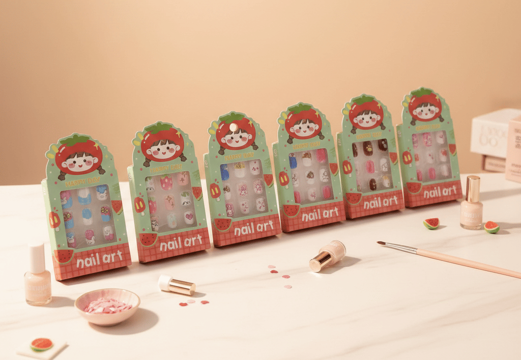 cartoon-themed, children's press-on false nails A8 \ 6963216544109 - Image 1