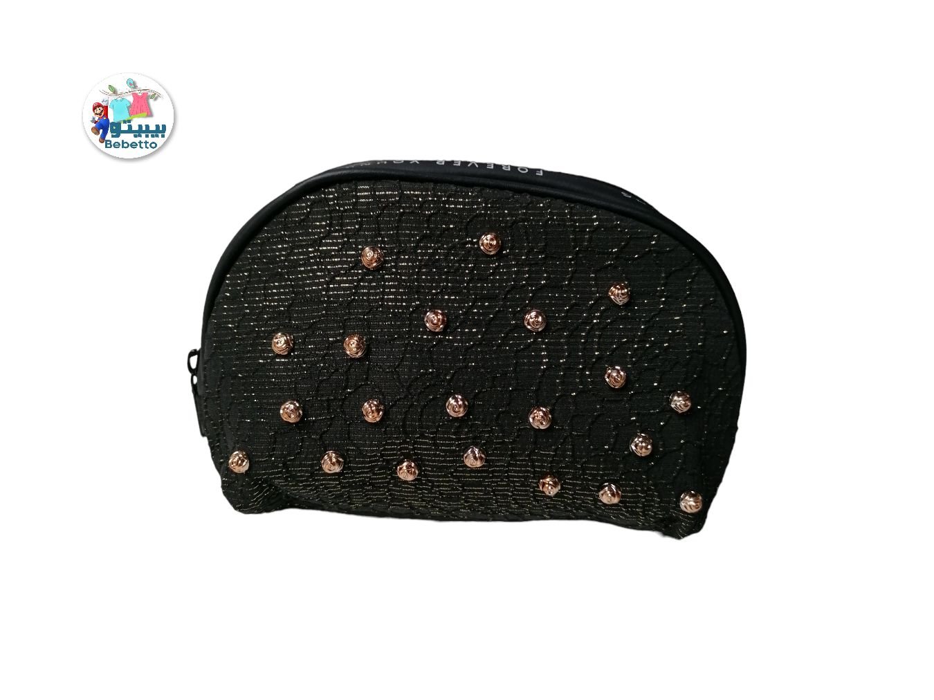 1pc Rose Pattern Zippered Makeup Bag -Z42 \ E0212676 - Image 1